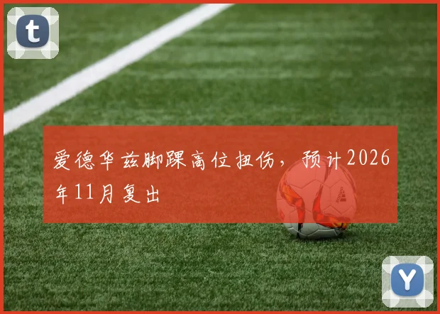 爱德华兹脚踝高位扭伤，预计2026年11月复出